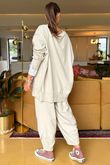 Made in Italy Lagenlook Chill Sweatshirt Stone - /1 